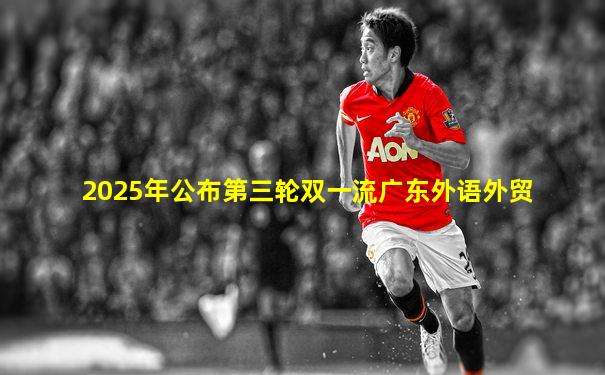 2025年公布第三轮双一流广东外语外贸