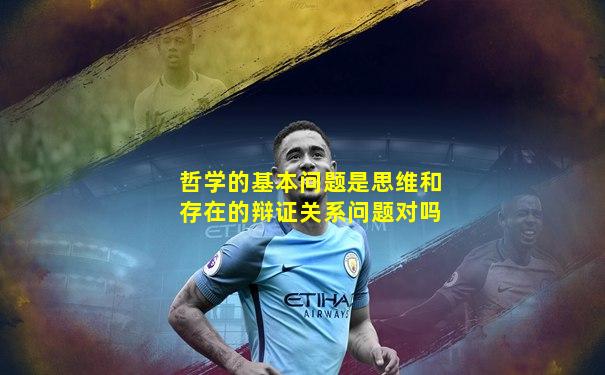 哲学的基本问题是思维和存在的辩证关系问题对吗