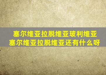 塞尔维亚拉脱维亚玻利维亚塞尔维亚拉脱维亚还有什么呀