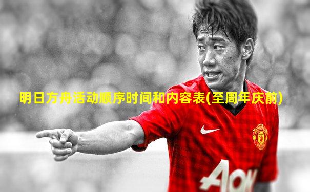 明日方舟活动顺序时间和内容表(至周年庆前)